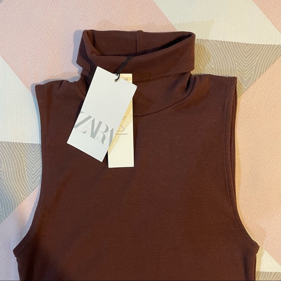 Zara Brown Mini Dress - Picture 7 of 11